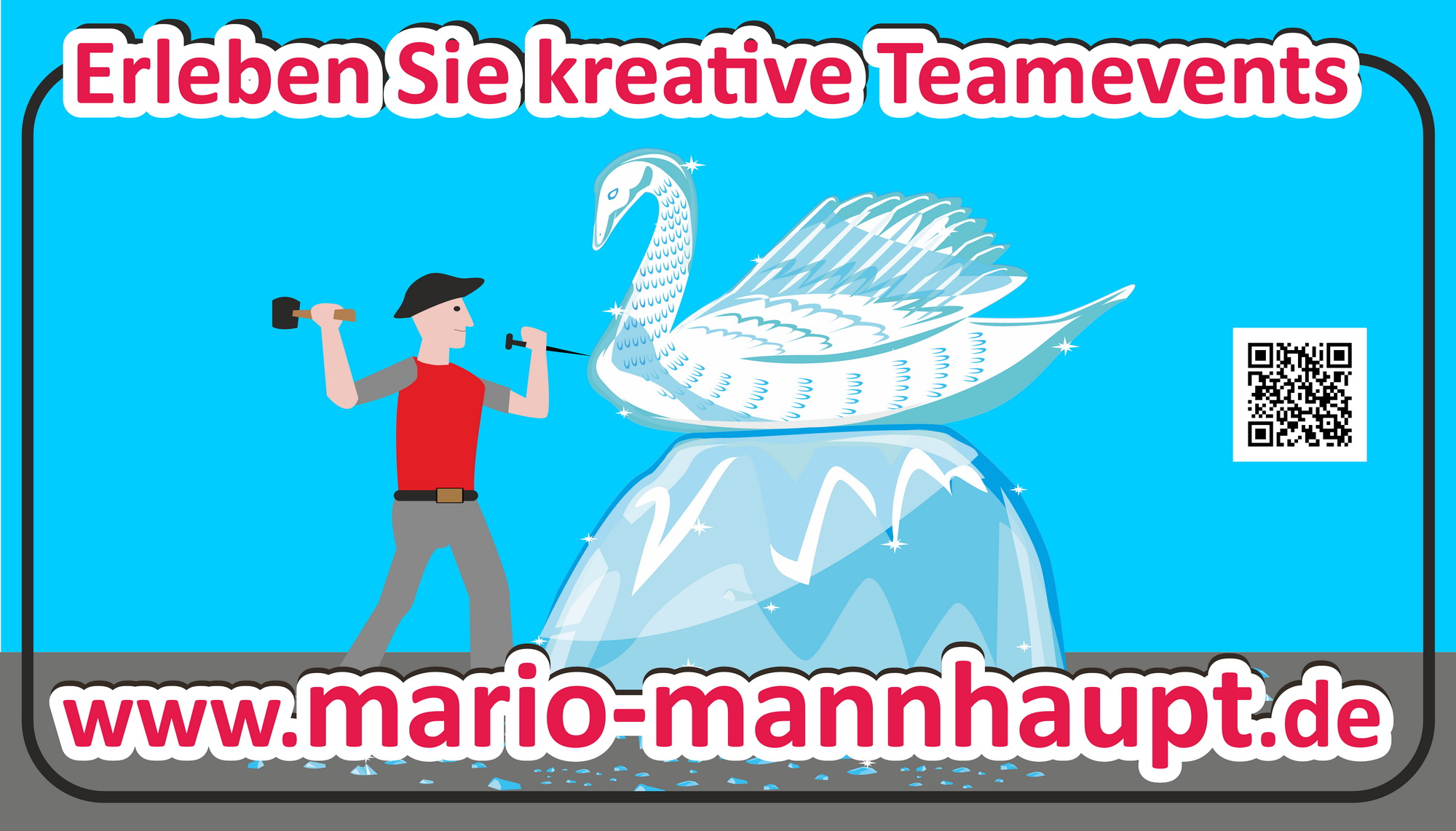 Kreatives Teamevent, Eisskulptur Schnitzen. Deutschlandweit!