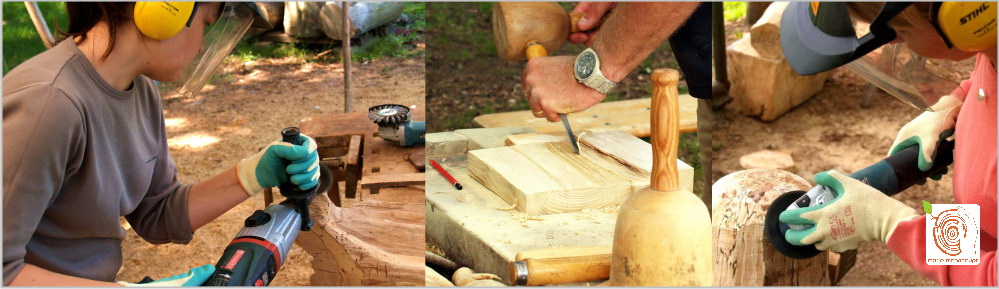 Bildhauerkurse mit Holz K1 